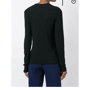 James Perse modal black long  sleeve shirt